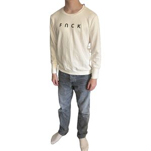 Fnck Fashion- SWEATER-FNCK-OFF WHITE- maat L