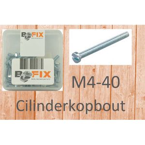Bofix Cilinderkopbout M4x40 verzinkt (50st)