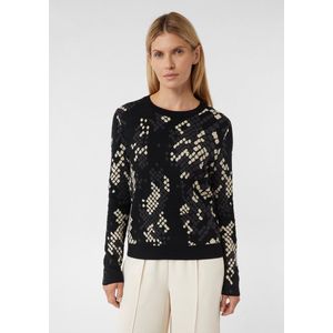 comma - Strickpullover - Gebreide Pullover - Ronde Hals - Lange Mouwen