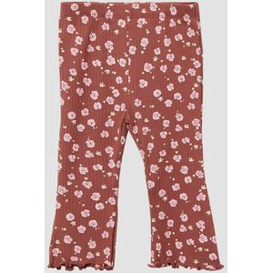 Legging - Slim-Fit - Zwart - Elastische Tailleband - Katoenmix Ribstof