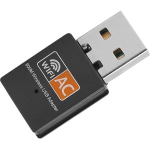 Dual-Band Wifi-adapter USB-ontvanger met 600 Mbps en Miniformaat voor Snelle Verbinding