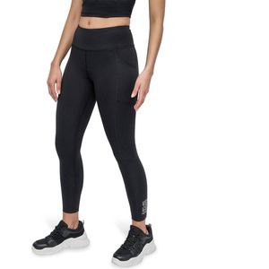 DKNY - Rhinestone Stacked Logo - 7/8 High Waist Leggings - Zwart