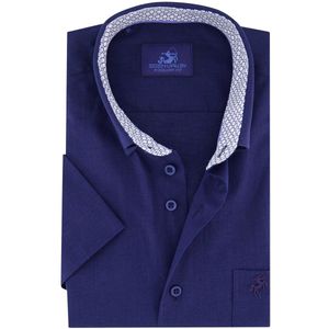 Eden Valley overhemd donkerblauw regular fit borstzak