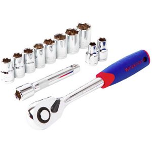 WorkPro WP202558 - Dopsleutelset - Metrisch - 12-delig - Chroom-vanadiumstaal