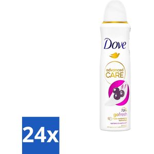 Dove - Deospray - Acai Bes & Waterlelie - 150 ml - Voordeelverpakking - 24 stuks