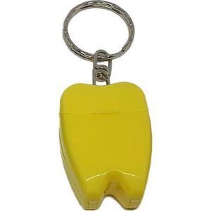 Tanden Floss Sleutelhanger – Flossen – Flossdraad – Geel - oDaani