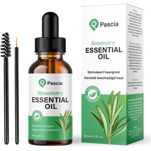 Pascia – Rozemarijn Olie – Rosemary Oil - Rosemary Oil Hairgrowth – Rozemarijn Olie Voor in Het Haar – 100% Natuurlijk – Haarserum - Haarolie – Haargroei- Tegen Haaruitval – 60ml