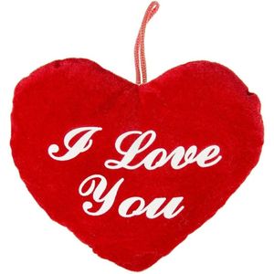 Lg-imports Knuffelhart I Love You 20 Cm Rood