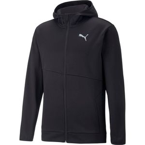 PUMA Train all Day PwrFleece sweatjack voor heren met capuchon en capuchon 522339 01 zwart