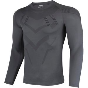 Ademend Heren Compressieshirt met Lange Mouwen voor Hardlopen