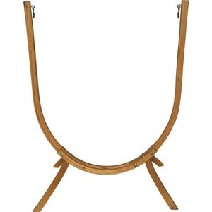 Arc Lariks houten hangstoel standaard voor binnen en buiten. Wordt geleverd met roestvrij stalen schroeven en S- haken. Geschikt voor al onze hangstoelen en loungers