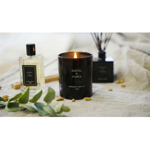 Cereria Mollà 1899 Geurkaars Santal & Tonka scented candle 230g 50 branduren soja was handmade soya wax katoenen lont