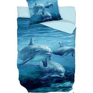 Dekbedovertrek Dolfijnen - 140 x 200 cm