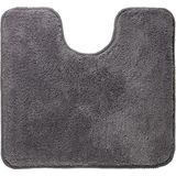 Sealskin Angora - Toiletmat 55x60 cm - Polyester - Donkergrijs