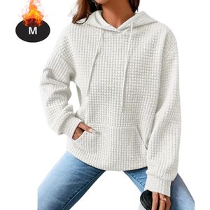 Livano Hoodie Dames - Sweaters - Sweater - Warme Trui - Met Capuchon - Beige - XXL