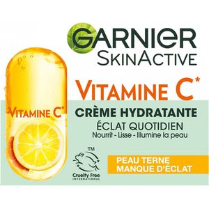 Garnier SkinActive Vitamine C Dagelijkse Verheldering Hydraterende Crème Biologisch 50 ml
