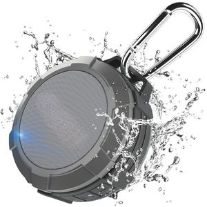GTB® Douche Speaker - Badkamer Speaker - Douche Speaker Bluetooth - Grijs - ‎10cm x 10cm x 4cm