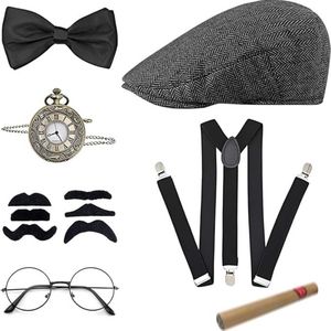 Peaky Blinders - Heren Jaren 20 Kostuum - Maffia Stijl - Peaky Blinders Look - Carnaval en Halloween Ga terug in de tijd met dit stoere heren kostuum, geïnspireerd door de jaren 20 maffia en Peaky Blinders. Perfect voor feesten!