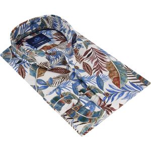 Eden Valley casual overhemd mouwlengte 7 bruin