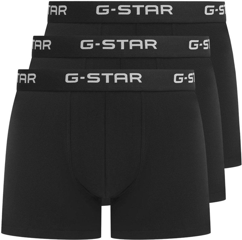 G-Star Heren Boxershorts Trunks ASH 3-Pack Zwart - Maat S