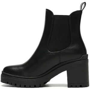 SmileFavorites® Chelsea boots - Zwart - Imitatieleer - Maat 38