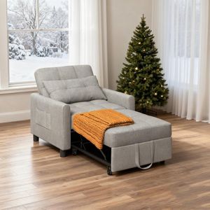 Bealife - AR21 - Slaapbank - Licht Grijs - 3-In-1 Verstelbare Bedbank