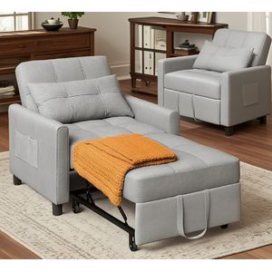 Bealife - AR21 - Slaapbank - Licht Grijs - 3-In-1 Verstelbare Bedbank