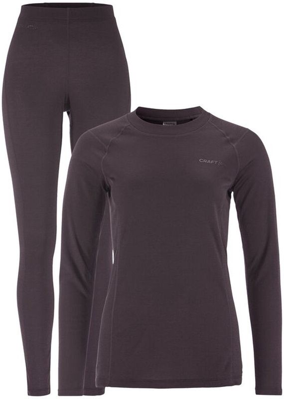 Craft Thermal Baselayer Set W Dames Thermoset - Dk Plum