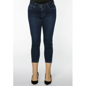 Yoek | Grote maten - dames jeans skinny 7/8 - donkerblauw