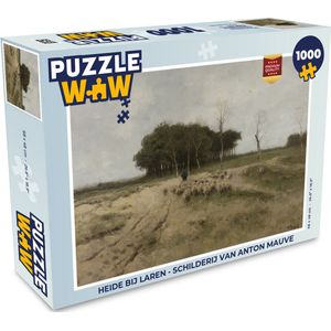 Puzzel Heide bij Laren - Schilderij van Anton Mauve - Legpuzzel - Puzzel 1000 stukjes volwassenen