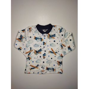Nini - Vestje Sem - Shirtje met drukknopen - Maat 68 - 4 t/m 6 maanden