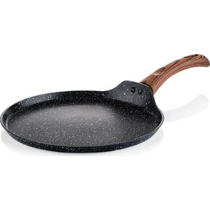 Westinghouse Black Marble Wood - Pannenkoekenpan Inductie - Ø 28 cm - Zwart Marmer - Speciale Editie