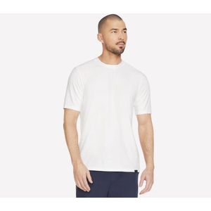 Skechers Korte Mouw T-shirt voor Mannen - Wit, Maat 2XL, Ideaal voor Actief Wandelen
