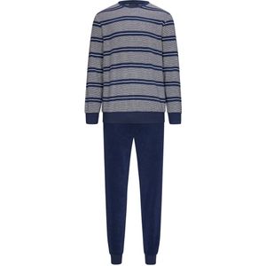 Pastunette for Men - Heren Pyjama set Dean - Grijs / Blauw - Katoen mix - Maat M