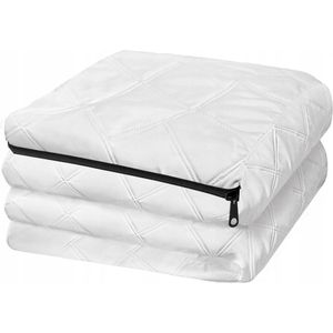 Matrashoes 60x120 cm Zwart Wit Hypoallergeen met Rits