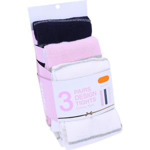 3 x Panty met horizontale strepen