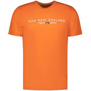 Nza New Zealand Kamari T-shirt Met Korte Mouwen Oranje M Man