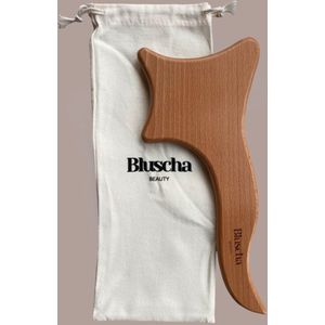 Bluscha® Premium Houten Gua Sha Massagetool - GuaSha - Bindweefselmassage - Anti Cellulite Cellulites - Massageroller - Drainage - Scraper - Massageapparaat - Madero Therapie - Maderotherapie - drainage - Bindweefselmassage - Bodysculpting - Lymfe