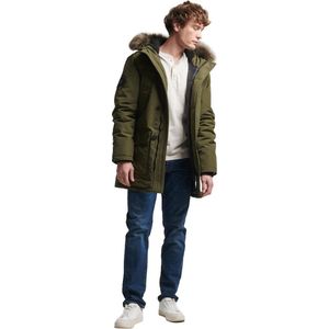 Superdry Everest Faux Fur Parka Groen S Man