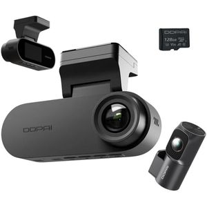DDPAI N2 Dual - Dashcam voor Auto - 2K + 1080P Camera met Display - 128GB Geheugen - Night Vision - Parkeerstand