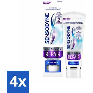 Sensodyne - Tandpasta - Clinical Repair - Active White - 75ml x 4