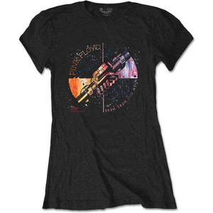Pink Floyd Dames Tshirt -L- Machine Greeting Orange Zwart