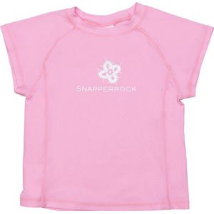 Snapper Rock - UV werend zwemshirt met korte mouwen voor kinderen - roze