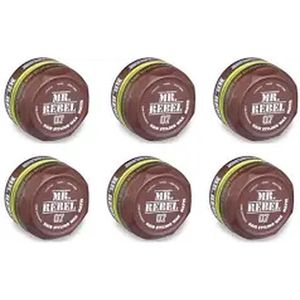 Haar Wax Matte- Hair Styling Wax Matte- MR REBEL 07 STYLING WAX MATTE (6 STUKS) 900 ml
