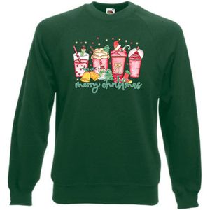 Kerstsweater - Merry Christmas - Kersttrui - Groen - Large -Unisex - SPECIALTIES EIZOOK