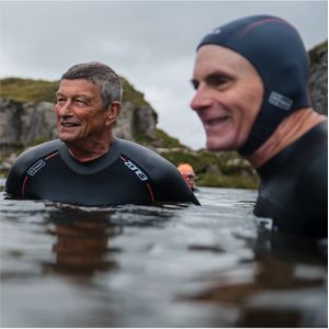 2025 ZONE3 Active -Flex Badmuts - Grey / Oranje