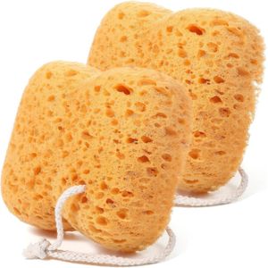 Grote Bad Spons - Set van 2 Honingraat Douche Lichaam Spons voor Zachte Exfoliatie en Diepe Reiniging