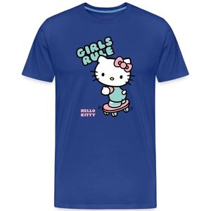 Hello Kitty Op Een Skateboard Met Girls Rules Premium T Shirt Heren