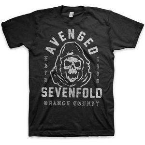 Avenged Sevenfold - So Grim Orange County Heren T-shirt - L - Zwart