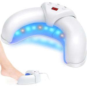 Vitdipy - Lichttherapielamp - Onychomycose laserbehandeling - Nagelapparaat voor thuisgebruik voor meerdere teennagels en vingernagels, drie standen - Wit